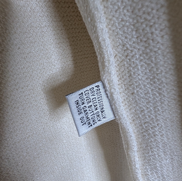 St. John Cream Women's Cardigan - Picture 5 of 8